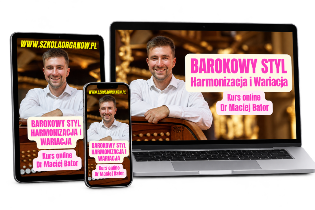 Kurs organowy na trzech urządzeniach